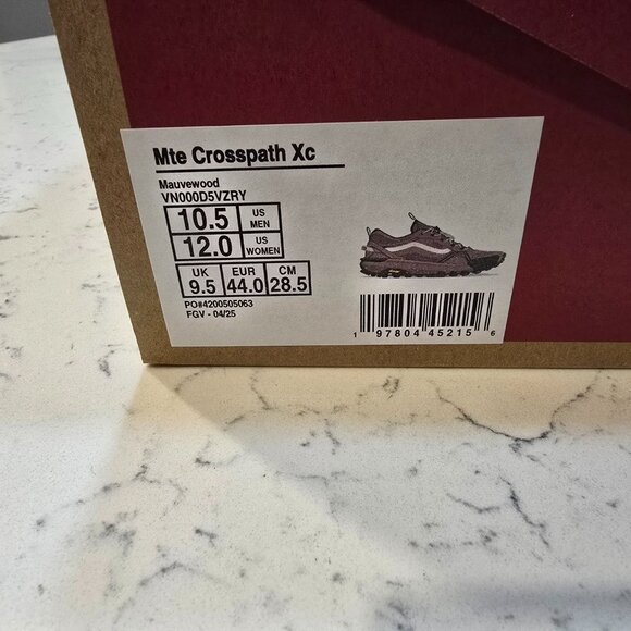 Vans MTE Crosspath XC men's Shoes VN000D5VZRY Mauvewood Red/Pink Size 10.5 NEW - Picture 10 of 16